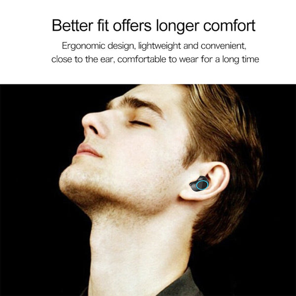 Waterproof Bluetooth earphone X8 Wireless portable BT 5.0 Touch button IPX7 Waterproof Bathing and swimming Control distance 10M