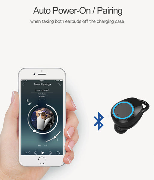 Waterproof Bluetooth earphone X8 Wireless portable BT 5.0 Touch button IPX7 Waterproof Bathing and swimming Control distance 10M