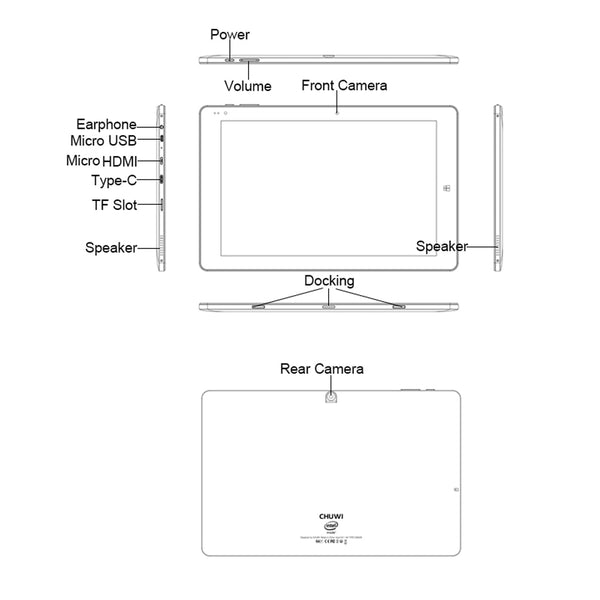 CHUWI Tablet 10.1 inch 4GB RAM 64GB Storage Windows 10 with Keyboard & Stylus Pen