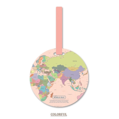 Fashion Map Luggage Tag Travel