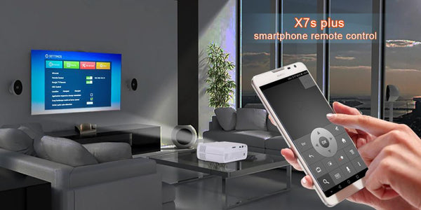 Everycom X7 Mini USB projector android GUI led beamer full hd video portable home cinema Pocket TV theatre video projector 3D compatible