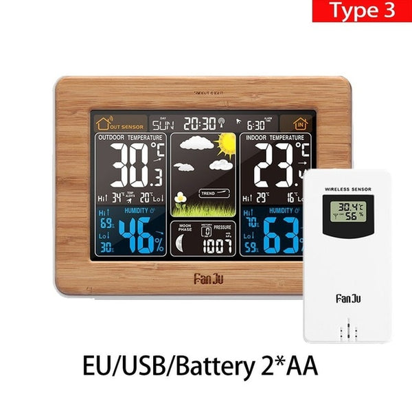 Clock Temperature Humidity Monitor