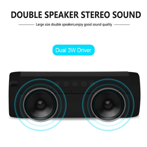 T2 Wireless Bluetooth Speakers Best Waterproof Portable Outdoor Loudspeaker Mini Column Box Speaker Design for Smartphones & Audio Devices & SD Card Slot
