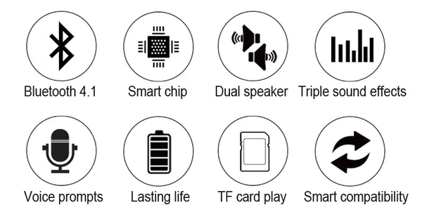 T2 Wireless Bluetooth Speakers Best Waterproof Portable Outdoor Loudspeaker Mini Column Box Speaker Design for Smartphones & Audio Devices & SD Card Slot