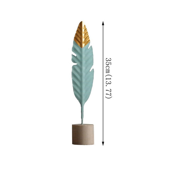 Modern Feather Wooden Decorations