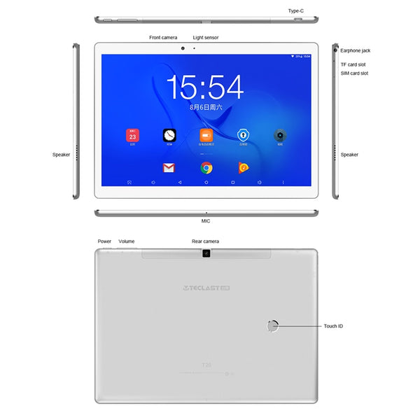 10.1 inch Tablet 4g Android 4GB RAM 64GB Storage 13MP Camera