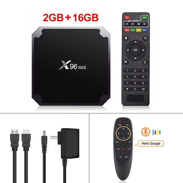 VONTAR X96 mini Android TV BOX X96mini Android 7.1 Smart TV Box 2GB 16GB Amlogic S905W Quad Core 2.4GHz WiFi Set top box 1GB8GB