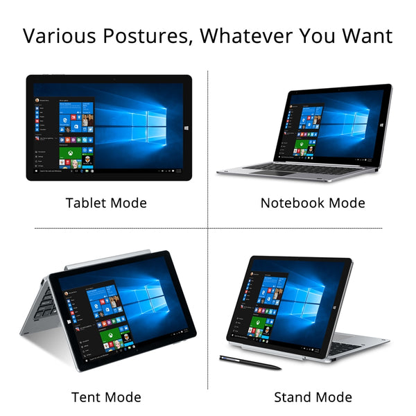 CHUWI Tablet 10.1 inch 4GB RAM 64GB Storage Windows 10 with Keyboard & Stylus Pen